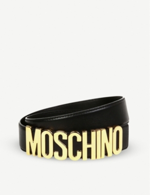 black moschino belt