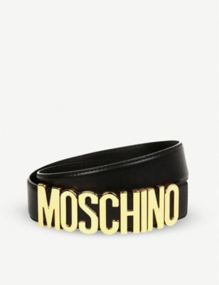 blue moschino belt