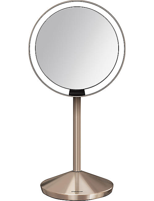 SIMPLE HUMAN: 12cm rose gold-toned travel sensor mirror