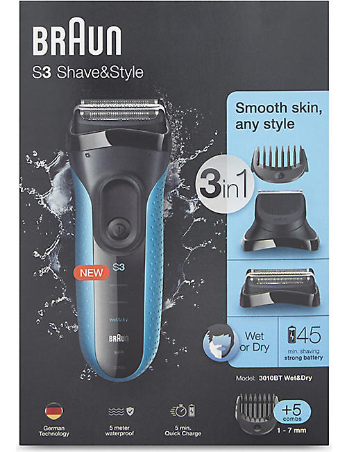 BRAUN：S3 Shave & Style 三合一剃须仪