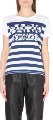 KENZO   Paris striped jersey t shirt