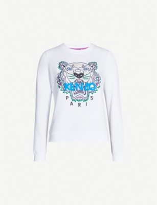 all white kenzo jumper