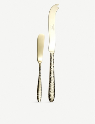 ARTHUR PRICE Champagne Mirage stainless steel butter knife and cheese