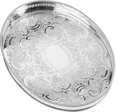 ARTHUR PRICE: Silver-plated 39cm oval tray