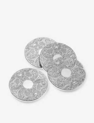 Arthur Price Silver-plated Four-piece Coasters Set