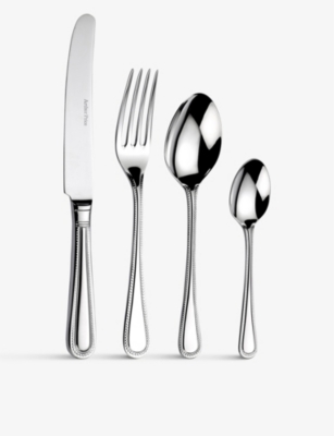 ARTHUR PRICE: Bead 24-piece stainless steel cultery set for six