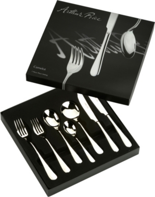 ARTHUR PRICE: Camelot 7-piece stainless steel place setting