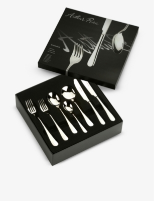 Arthur Price Stainless Steel Camelot 56 Piece Cutlery Set For 8