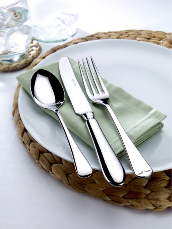 Georgian stainless steel serving spoons set of 4
