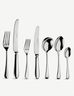 ARTHUR PRICE: Georgian stainless steel cutlery set of seven