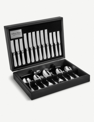 ARTHUR PRICE: Georgian stainless steel cutlery set of 44
