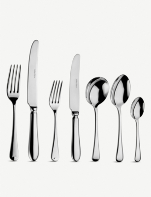 Arthur Price Georgian Stainless Steel Cutlery Set Of 44 In Clear