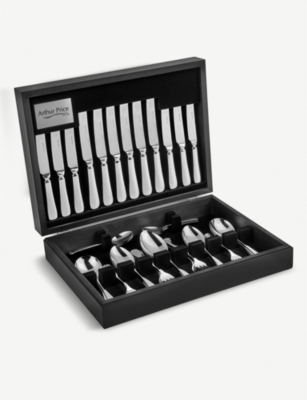 Arthur Price Georgian Stainless Steel Canteen Set Of 58 In Clear
