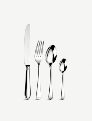 Arthur Price Georgian Stainless Steel Cutlery 24-piece Set In Clear