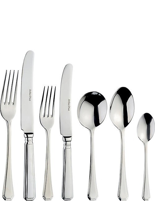 ARTHUR PRICE: 44-piece stainless steel Grecian cutlery set for six
