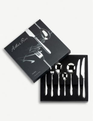 Arthur Price Henley Cutlery Place Setting Set Of Seven In Silver