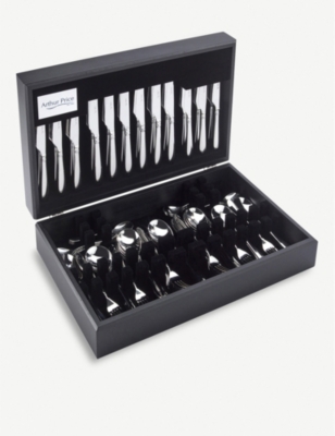 Arthur Price Henley Stainless Steel 124-piece Cutlery Set In Steel