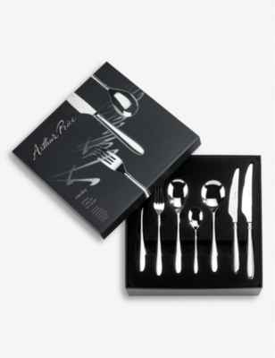 Arthur Price Henley Stainless Steel 42-piece Cutlery Set In Silver