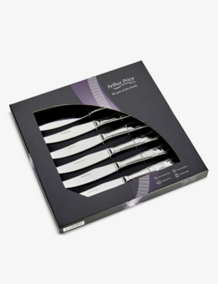 ARTHUR PRICE: Harley set of 6 stainless steel steak knives