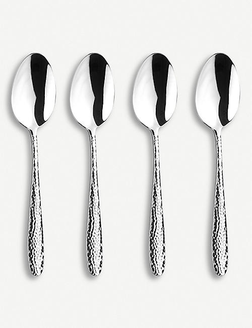 ARTHUR PRICE: Mirage stainless steel cutlery set of four serving spoons