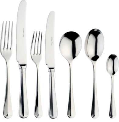 ARTHUR PRICE: Rattail 7-piece stainless steel place setting