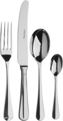 Arthur Price Rattail 24 Piece Stainless Steel Cutlery Set For 6