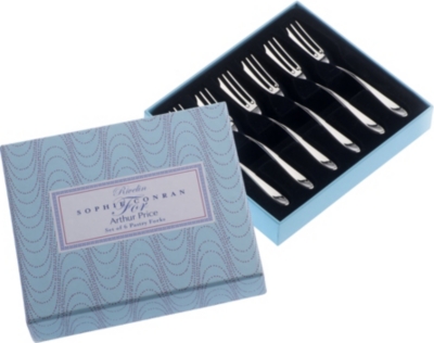 ARTHUR PRICE: Sophie Conran set of 6 stainless steel pastry forks