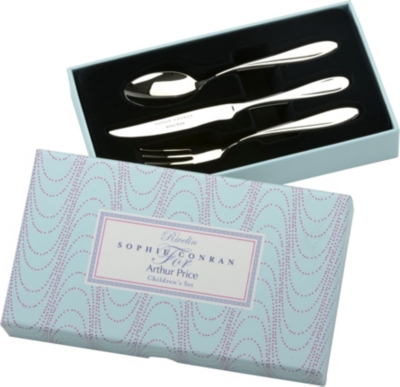 ARTHUR PRICE: Sophie Conran 3-piece stainless steel child set