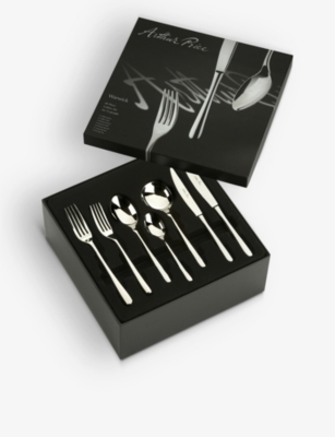 Arthur Price Warwick 84 Piece Stainless Steel Cutlery Set For 12