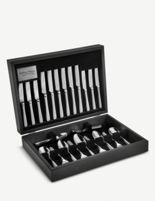 ARTHUR PRICE: Willow stainless steel 44 piece cutlery set