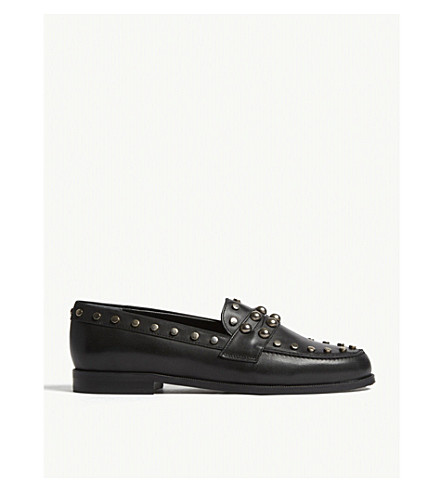 Claudie Pierlot AMOI LEATHER STUDDED SHOES