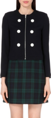 CLAUDIE PIERLOT   Vadrouille Collarless stretch woven Jacket