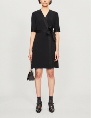 Claudie Pierlot Rosilea Kimono Woven Dress In Black