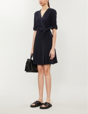 Shop Claudie Pierlot Women's Vy Rosilea Kimono Woven Dress In Navy