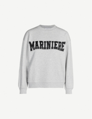 CLAUDIE PIERLOT Typoh text-appliquéd stretch-jersey sweatshirt