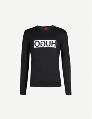 hugo reverse logo sweatshirt