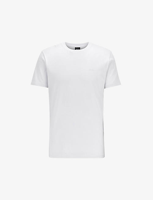 BOSS: Logo-stitched cotton-jersey T-shirt