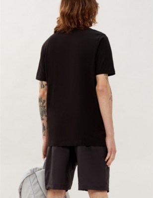 HUGO BOSS LOGO-TRIM REGULAR-FIT COTTON-JERSEY POLO