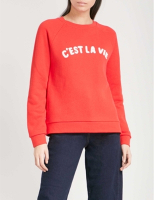 whistles red sweatshirt
