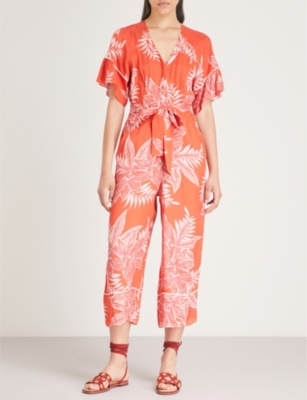 whistles palm print jumpsuit