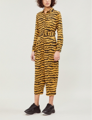 whistles animal print jumpsuit