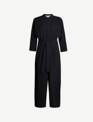 arabella crepe tie jumpsuit