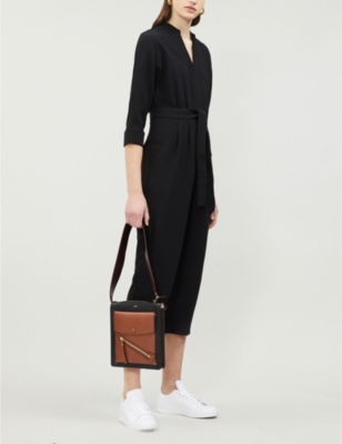 arabella crepe tie jumpsuit