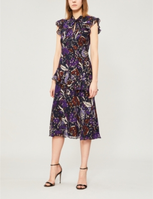 whistles montrose dobby midi dress