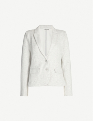 WHISTLES: Notch-lapels slim-fit cotton-blend jacket