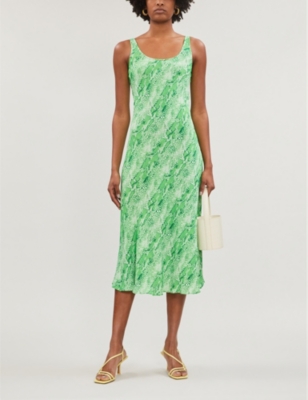 whistles python print midi dress