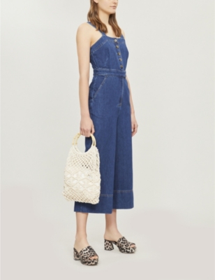 whistles denim jumpsuit