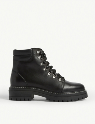 whistles amber lace up boot black