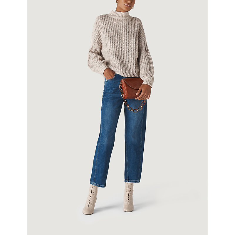 Shop Whistles Women's Denim Barrel Straight-leg High-waist Jeans