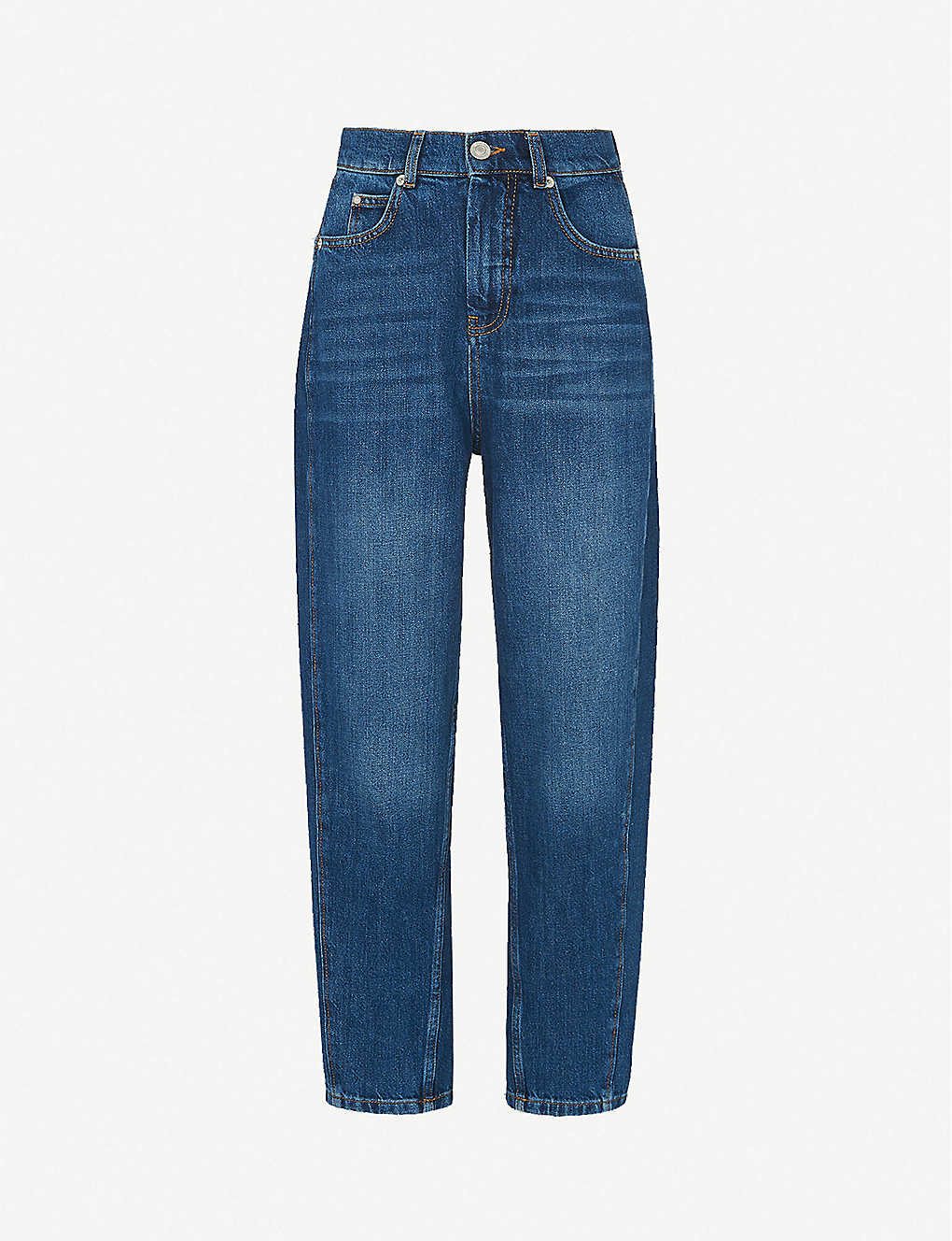Whistles Womens Denim Barrel Straight-leg High-waist Jeans